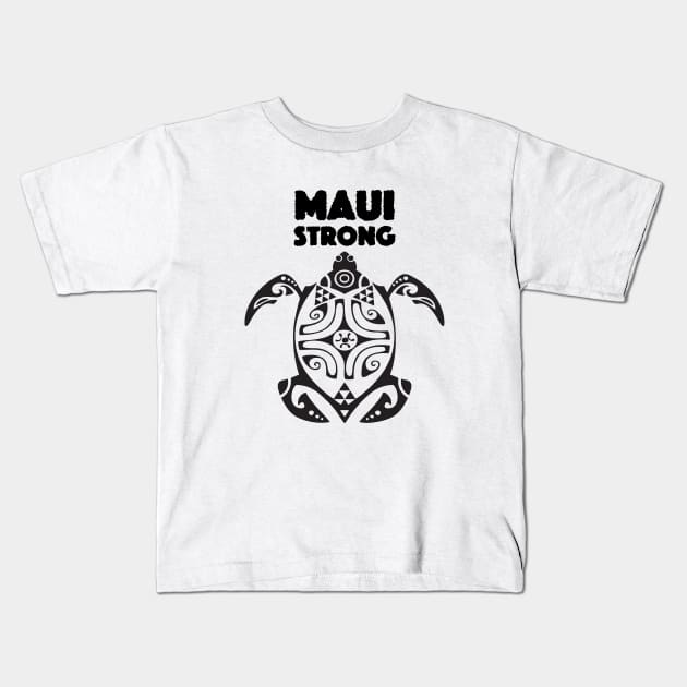 Maui Hawaii: Maui Strong Kids T-Shirt by Puff Sumo